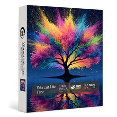 Vibrant Life Tree Jigsaw Puzzle 1000 Pieces