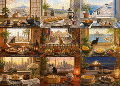 World Window Cats Jigsaw Puzzle 1000 Pieces