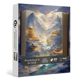 Puzzle 1000 pièces au pays des merveilles dans le livre