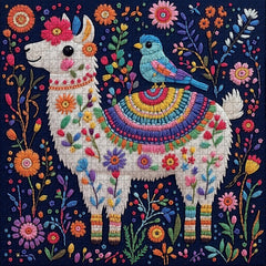 Llama in Bloom Jigsaw Puzzle 1000 Pieces