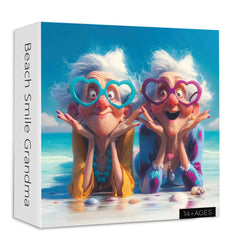 Beach Smile Grandma Jigsaw Puzzle 1000 Pieces