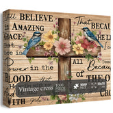 Vintage Cross Jigsaw Rätsel 1000 Stücke