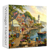Village Harbor Jigsaw Puzzle 1000 Pieces