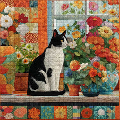 Puzzle de puzzle de chat matelassé 1000 pièces