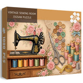 Puzzle de salle de couture vintage 1000 pièces
