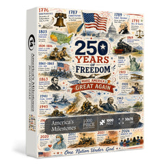 Puzzle delle pietre miliari dell'America, 1000 pezzi