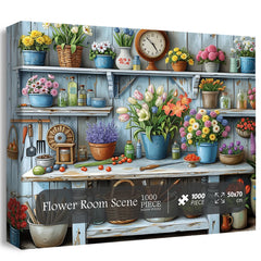 Flower Room Scene Jigsaw Puzzle 1000 Pieces