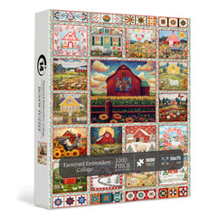 Farmyard Collage puzzle 1000 pièces