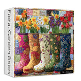 Floral Garden Boots Jigsaw Puzzle 1000 Pieces