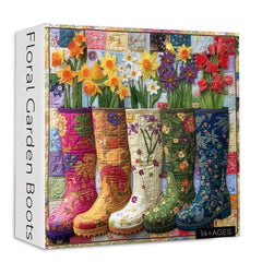 Bottes de jardin floral puzzle 1000 pièces