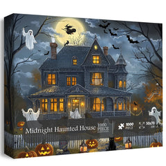 Midnight Haunted House Jigsaw Puzzle 1000 Pieces
