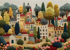 Embroidery Village Jigsaw Puzzle 1000 Pieces