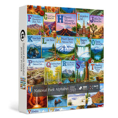 Nationalpark-Alphabet-Puzzle, 1000 Teile