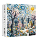 Rompecabezas de pueblos de luz giratoria 1000 piezas