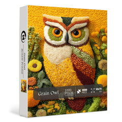 Grain Owl Jigsaw Puzzle 1000 Pieces