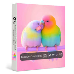 Regenbogenpaar Vogelpuzzle 1000 Stücke