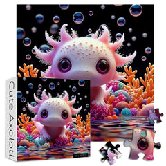 Süße Axolotl -Puzzles 1000 Stücke