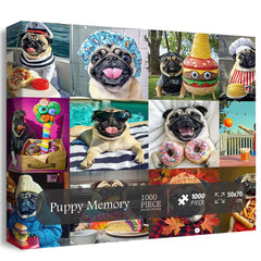 Puppy Memory Jigsaw Puzzle 1000 Pieces