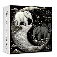 Elephant's Journey Jigsaw Puzzle 1000 Pieces