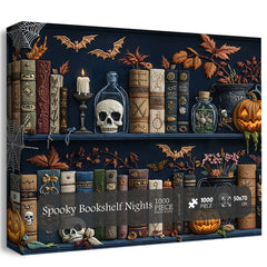 Spooky Bücherregalabende Puzzles 1000 Stücke