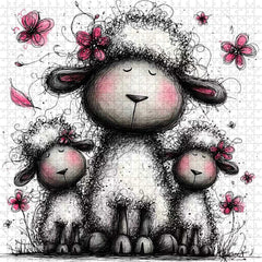 Abstract Sheep Art Jigsaw Puzzle 1000 Pieces