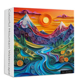 Colorful Mountain Waterscape Jigsaw Puzzle 1000 Pieces