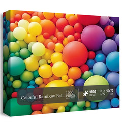 Colorful Rainbow Ball Jigsaw Puzzle 1000 Pieces