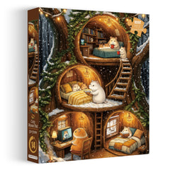 Cozy Mouse Hut Jigsaw Puzzle 1000 Pieces
