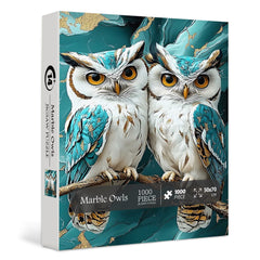 Marble Owls Jigsaw Puzzle 1000 Pieces