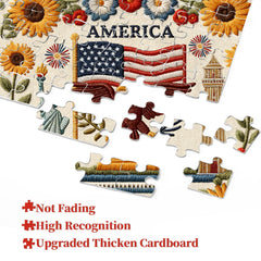 Stars, Stripes & Liberty Jigsaw Puzzle 1000 Pieces