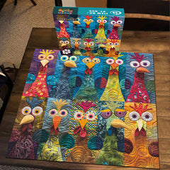 Patchwork Chick Jigsaw Puzzle 1000 Stücke