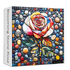 Blühende Steinrose -Jigsaw -Rätsel 1000 Stücke