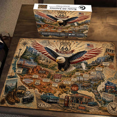Puzzle del viaggio Route 66, 1000 pezzi