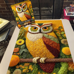 Grain Owl Jigsaw Puzzle 1000 Pieces