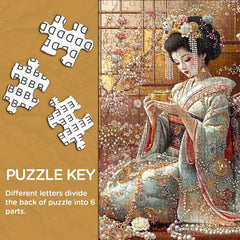 Elegant Geisha Jigsaw Puzzle 1000 Pieces