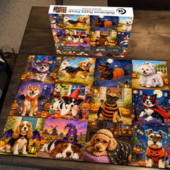 Halloween-Welpenparade-Puzzle, 1000 Teile