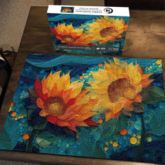 Goldene Sonnenblumen Puzzle 1000 Teile