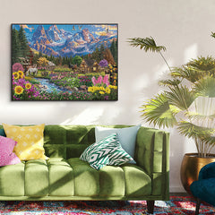 Rompecabezas de Jigsaw de Blossom Snowing 1000 piezas