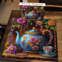 Floral Teapot Jigsaw Puzzle 1000 Pieces