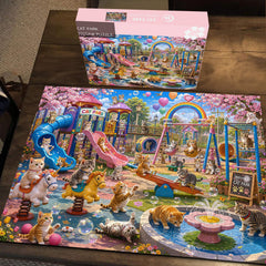 Puzzle del parco dei gatti, 1000 pezzi