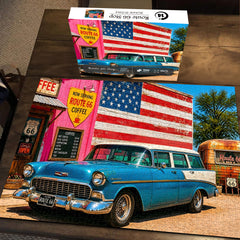 Route 66 Stop Jigsaw Puzzle 1000 Pieces