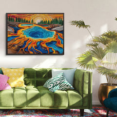 Puzzle de rompecabezas de aguas termales al atardecer 1000 piezas