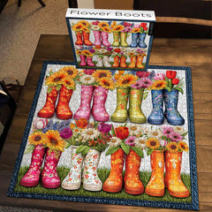 Flower Boots Jigsaw Puzzle 1000 Pieces