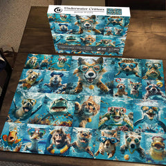 Unterwasserfiere Jigsaw Rätsel 1000 Stücke
