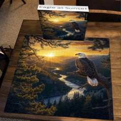 Adler bei Sonnenuntergang Puzzle 1000 Teile