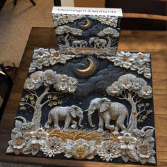 Moonlight Elephants Jigsaw Puzzle 1000 Piece