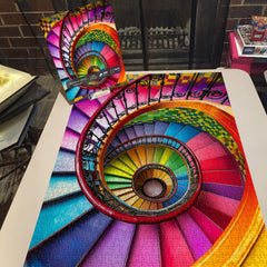 Rainbow Spiral Staircase Jigsaw Puzzles 1000 Pieces
