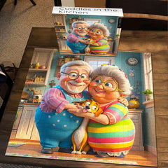Cuddles in the Kitchen Jigsaw Puzzles 1000 Pieces