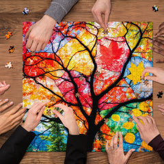 Autumn Leaf Collage Jigsaw Puzzle 1000 Pieces