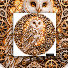 The Golden Gear Owl Jigsaw Puzzle 1000 Pieces
